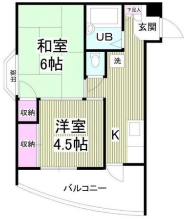 ロックヒルズ10の物件間取画像